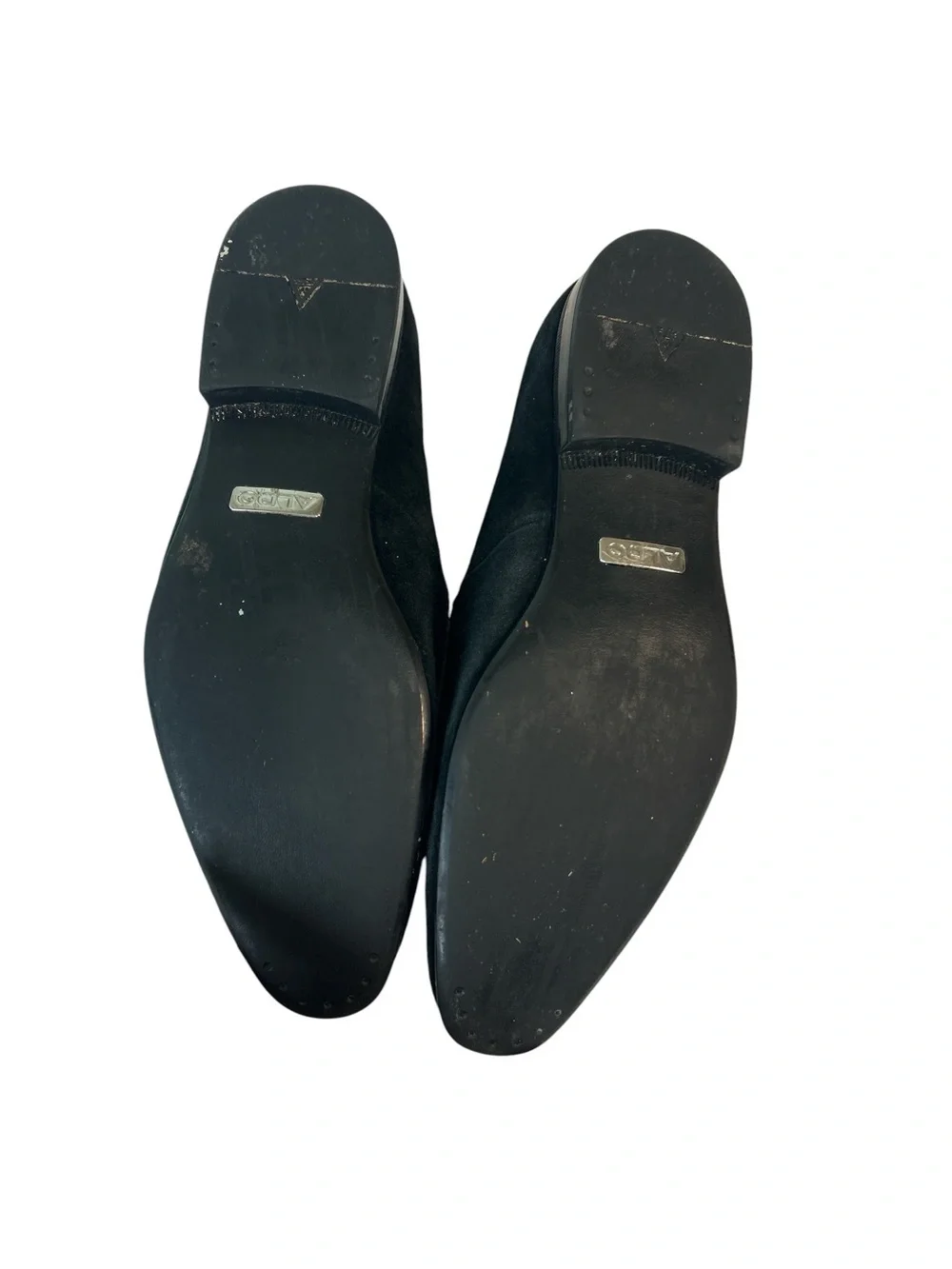 ALDO Black Suede Tassel Slip-On Loafers